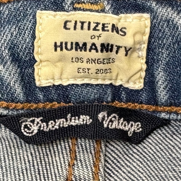 Citizens Of Humanity Premium Vintage Harlow Ankle Mid Rise Slim Jeans Size 25 - Picture 10 of 15